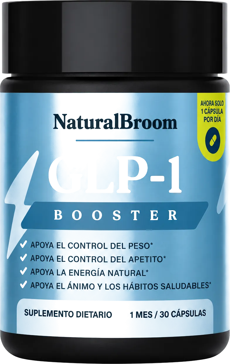 NaturalBroom GLP-1 Booster, frasco de 30 cápsulas