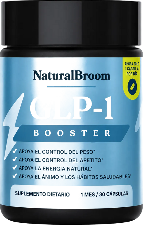NaturalBroom GLP-1 Booster, frasco de 30 cápsulas