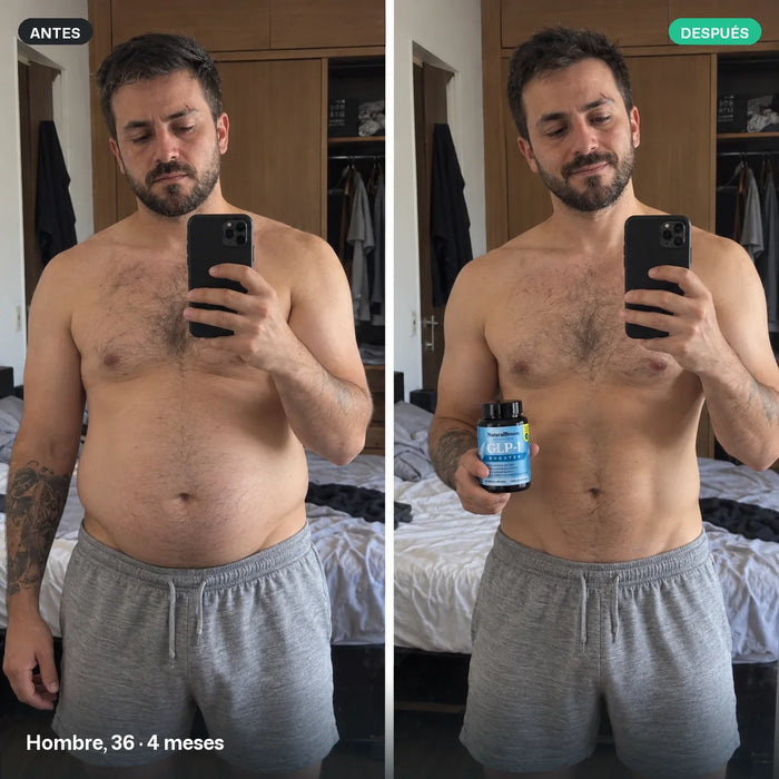 Antes y después: hombre, 36, 4 meses